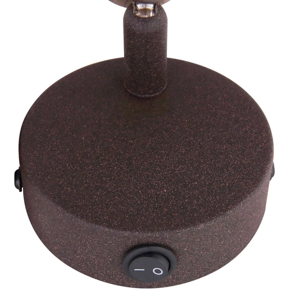 Kinkiet LAMPA ścienna ISABELLE 54817-1 Globo rustykalna OPRAWA metalowa klatka art deco rdzawa