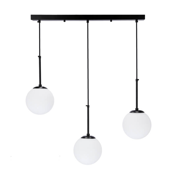 Modernistyczna lampa wisząca Pompei balls czarna biała
