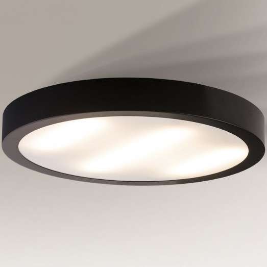 Plafon LAMPA sufitowa NOMI 1149 Shilo okrągła OPRAWA metalowa LED 16W 3000K czarna