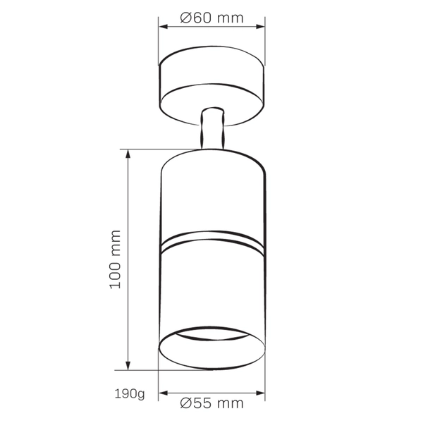 Regulowana lampa sufitowa BAMBOO 324573 nad stół tuba czarny srebrny