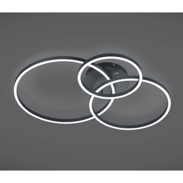 Plafon sufitowy Winona 670810632 Trio LED 28W 2700-6500K ring czarny