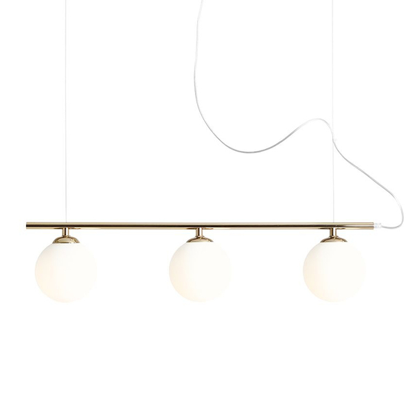 Loftowa lampa wisząca Beryl 1006E_30 Aldex balls kule nad łóżko złota