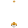 Zwisająca lampa nad wyspę Bono 10265 ball do kuchni biała żółta