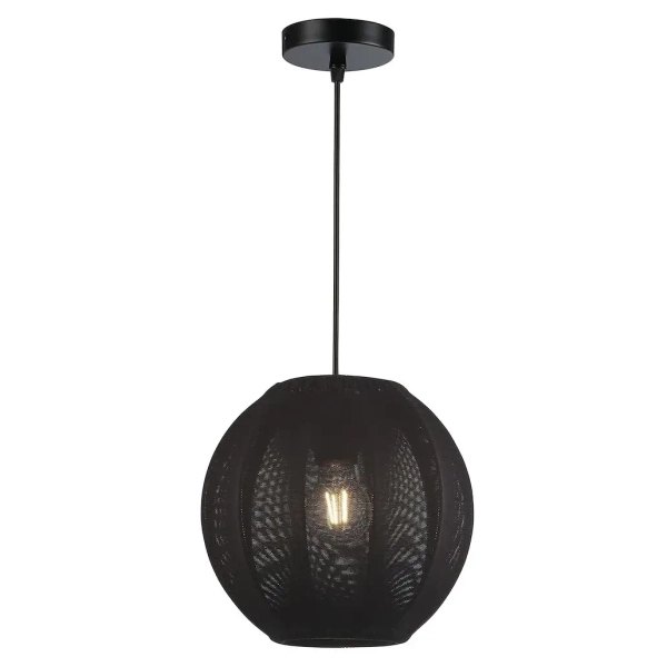Loftowa wisząca lampa Dana ML1806 kula z tkaniny czarny