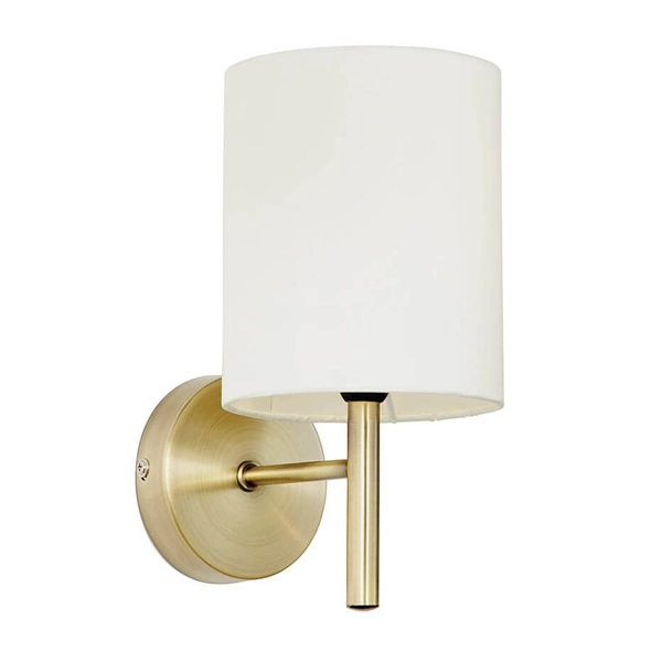 Klasyczny kinkiet BRIO-1WBAB Endon klosz antyczny mosiądz