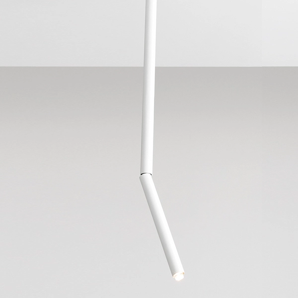 Sufitowa lampa Stick 1084PL_G_L Aldex minimalistyczna biała tuba do jadalni