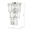Kryształowa lampa przysufitowa Angel ANG3008 Dar Lighting przezroczysta chrom