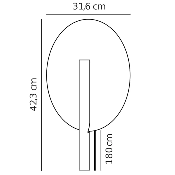 Kinkiet na ścianę Furiko 2320241035 DFTP do holu okrąg biały