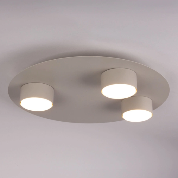 Lampa nasufitowa Star 40913 tubki do sypialni metalowa szara