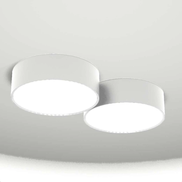 Plafon LAMPA sufitowa ZAMA 7039 Shilo natynkowa OPRAWA okrągła biała