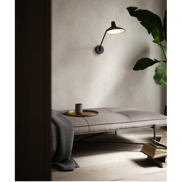 Lampa ścienna Darci 2120551003 DFTP do kuchni metalowa czarna