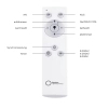 Plafon sterowany pilotem FLAT czarny 14755-18 1xLED 23,5W 2700-5000K z regulacją barwy