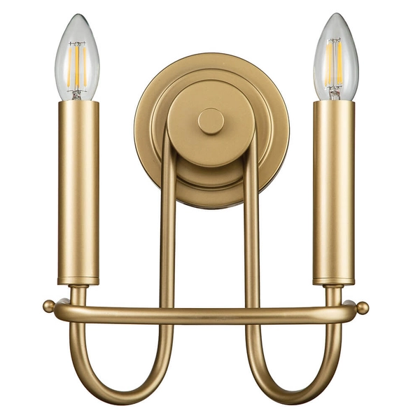 Lampa ścienna Capitol Hill KL-CAPITOL-HILL2-PNBR świecznikowa mosiądz