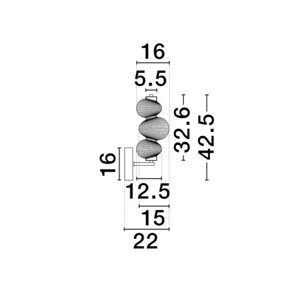 Łazienkowy kinkiet ścienny TANVERA LE45208 LED 18W 3000K szary