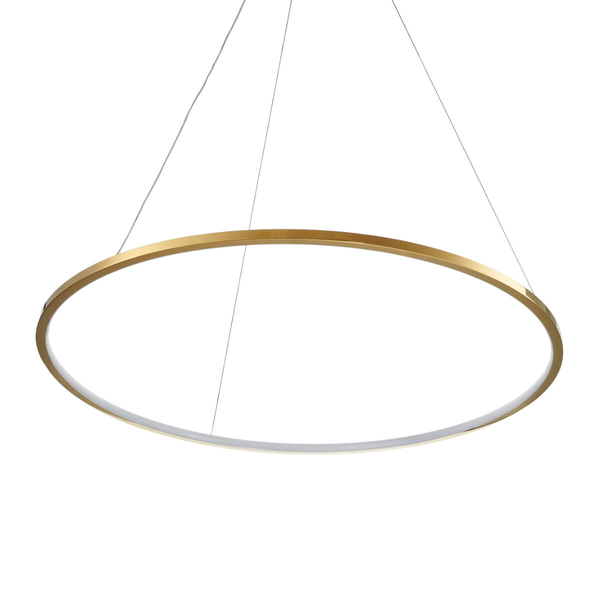 Pierścieniowa lampa wisząca Circle Slim ST-10112P-D600 LED 19W 3000K nad stół złoty