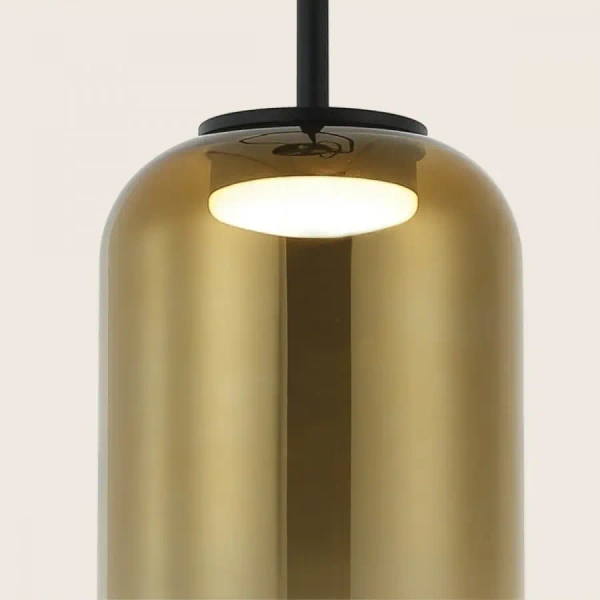 Potrójna lampa wisząca 23232 LED 36W 3000K do jadalni czarny złoty