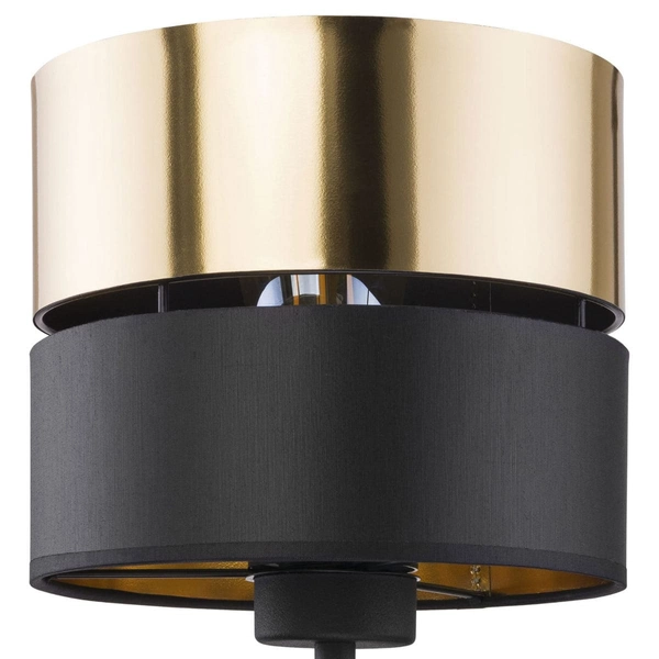 Kinkiet ścienny Hilton 2579 TK Lighting abażur z tkaniny czarny złoty