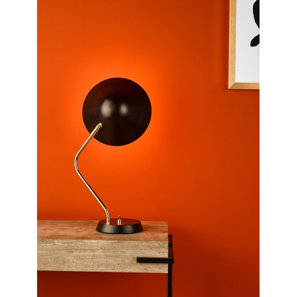 Lampka biurkowa Erna ERN4122 Dar Lighting regulowany abażur czarny mosiądz