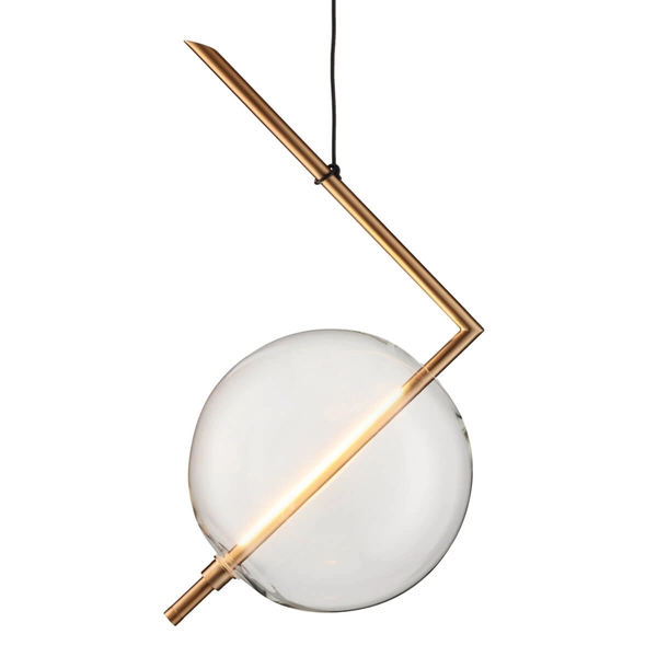 Wisząca lampa ball Amore ST-8869P-1 Step LED 12W 3000K designerska złota