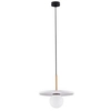 Lampa zwisowa JUANJUI LE44854 bubble do salonu talerz biała