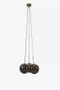 Lampa sypialniana Dione 108417 szklane kule wiszące czarne