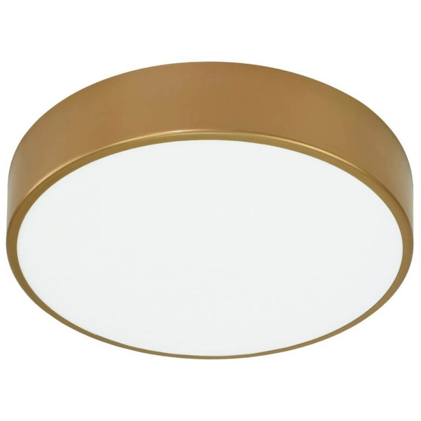 Okrągła lampa sufitowa 137623620897 złoty plafon czujnik