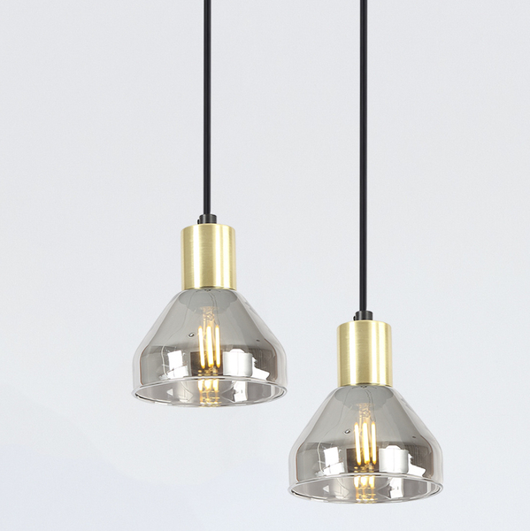 Lampa wisząca GREGORY 31-78391 szklana loftowy zwis przydymiony