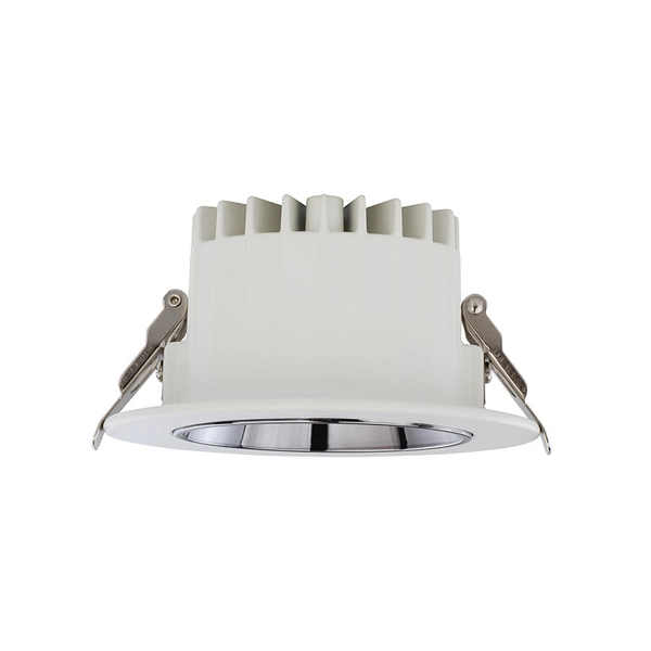 Wpust LAMPA łazienkowa KEA 8773 Nowodvorski okrągła OPRAWA sufitowa LED 20W 3000K metalowa IP44 biała