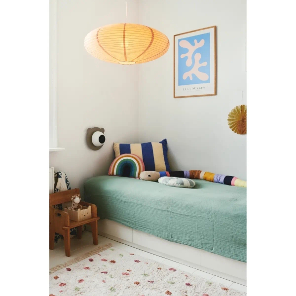 Papierowy abażur do lampy wiszącej Villo 60 2213253218 owalny brązowy
