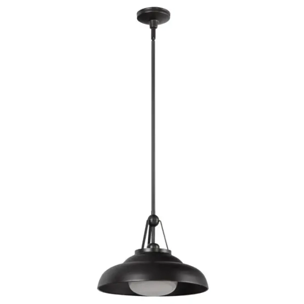 Wisząca lampa nad wyspę Palmetto QN-PALMETTO-P-M-UBZ do kuchni czarny