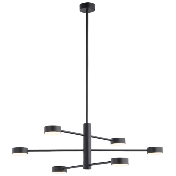 Sufitowa LAMPA regulowana ORBIT 7946 Nowodvorski industrialne molekuły sticks do jadalni czarne
