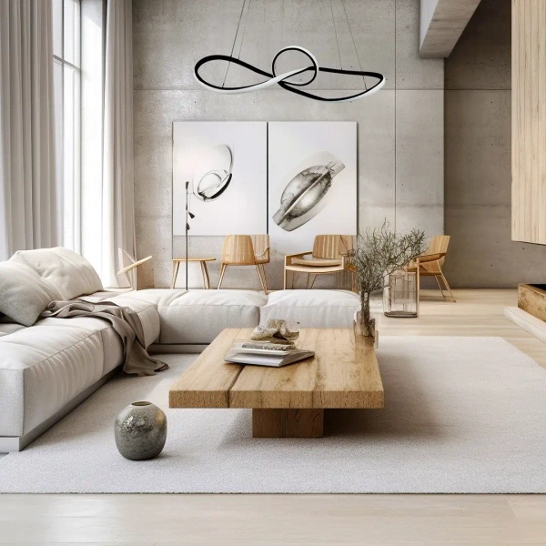 Lampa wisząca MARCO BLACK ML8116 LED 42W 4000K do salonu czarna