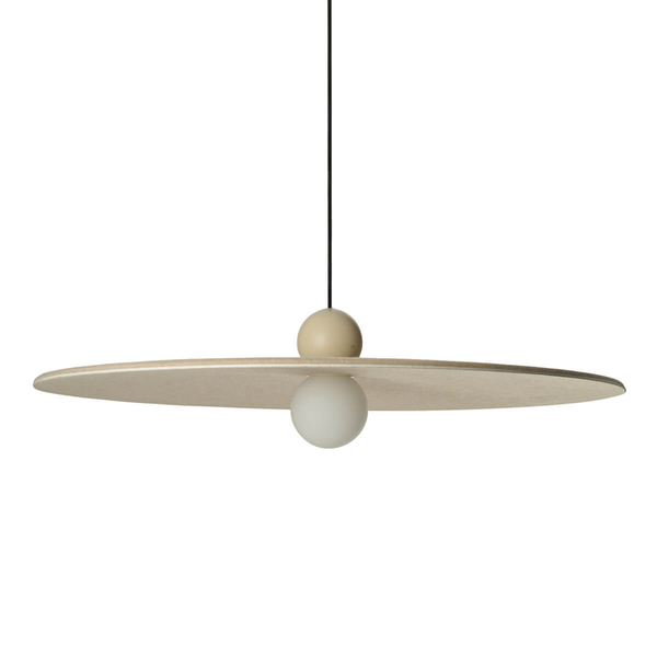 Filcowa lampa wisząca FREYA AZ5907 Azzardo LED 7W 3000K okrąg kula beżowy
