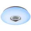 Plafon LAMPA sufitowa NICOLE 41329-18 Globo okrągła OPRAWA z efektem gwiazd LED RGB 24W głośnik bluetooth biała