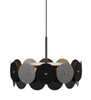 Designerska lampa wisząca Vegas czarne koła do kuchni