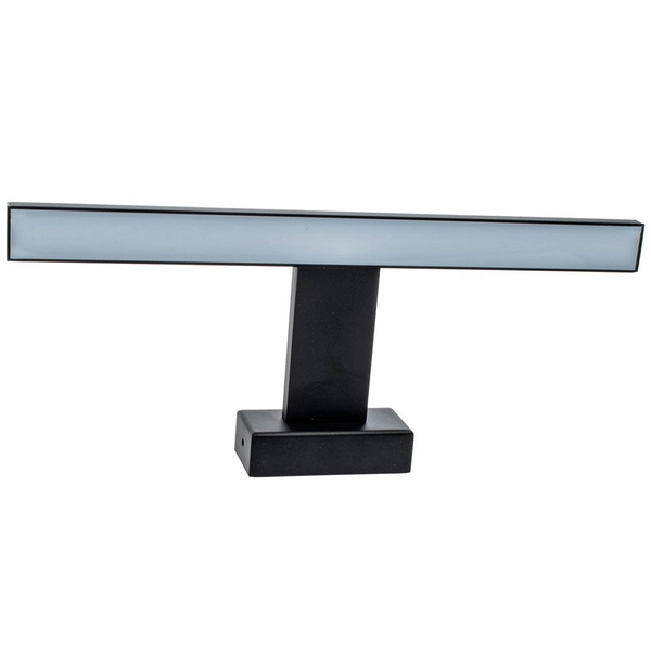 Kinkiet LAMPA ścienna SHINE ML4378 Milagro galeryjka OPRAWA listwa LED 7W 4000K nad lustro IP44 czarna