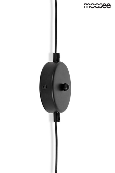Lampa wisząca ścienna Bowl Duo MSE010100152 czarna biała