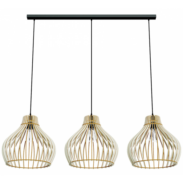 3-płomienna lampa wisząca 137623620583 skandynawska drewno