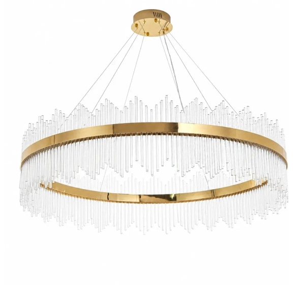 Żyrandol glamour HESTIA złoty ST-4999-120 1xLED 70W 3000K z kryształami