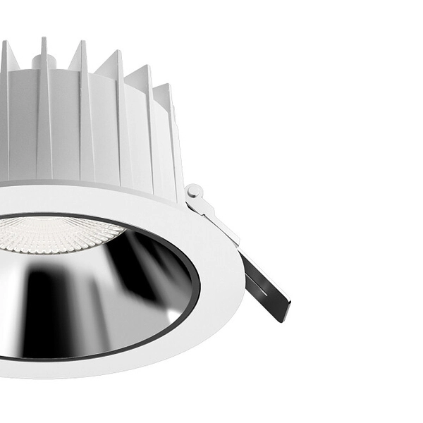 Łazienkowa LAMPA wpust KEA 8771 Nowodvorski metalowa OPRAWA LED 30W 3000K okrągła sufitowa IP44 biała