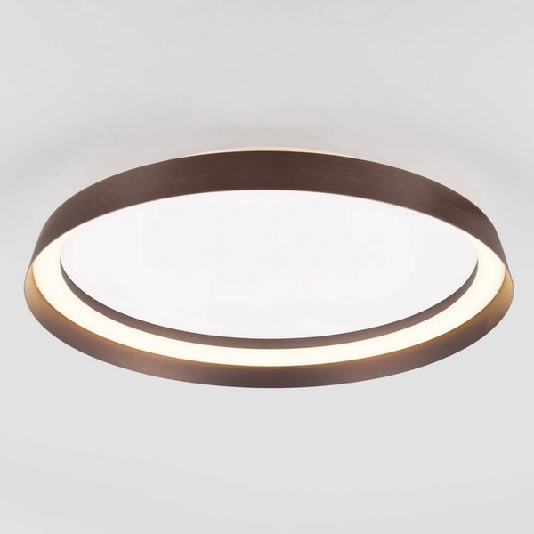 Plafon sypialniany BATALLAS LE44652 LED 38W 2700-4000K okrągły ściemnialny brązowy