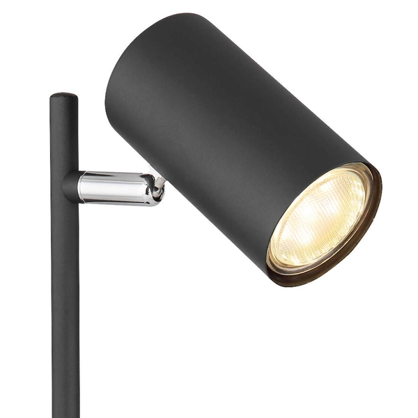 Nowoczesna LAMPA stojąca ROBBY 57910TB Globo gabinetowa LAMPKA regulowana czarna