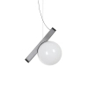 Szklana lampa wisząca BALANCE biała grafitowa MSE1501100489 1xG9 Ø35 kulista