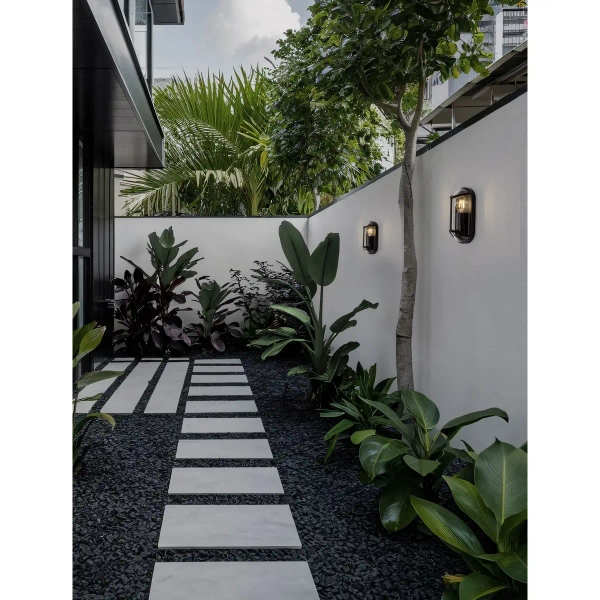 Loftowa lampa ścienna CASVELO LE75254 na taras IP65 antracyt