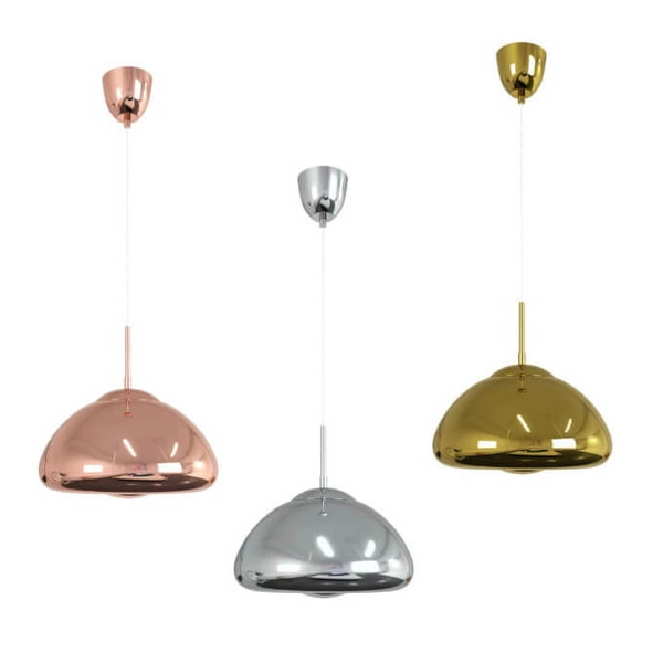 Lampa wisząca do sypialni Zonda ABR-LSW-GD Abruzzo połysk szklana złota