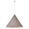 Sypialniana wisząca lampa VESUVIO 41060 trójkątna szara złota
