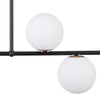 Sufitowa LAMPA modernistyczna GAMA 33186 Sigma szklana OPRAWA molecular kule balls białe