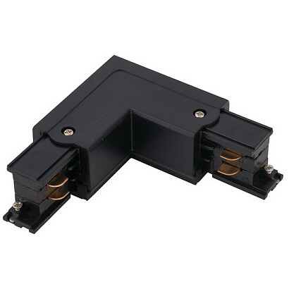 Kątowy L-ŁĄCZNIK uziemienie lewe CTLS POWER L CONNECTOR 8706 Nowodvorski do 3-fazowej szyny natynkowej 230V czarny