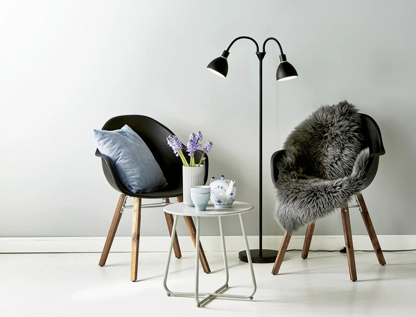 Loftowa lampa podłogowa Ray 63224003 Nordlux podwójna czarna