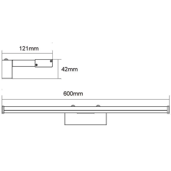 Łazienkowa LAMPA ścienna ONNO 79297/12/12 Lucide metalowa OPRAWA kinkiet LED 12W 3000K prostokątna IP44 satyna chrom biała